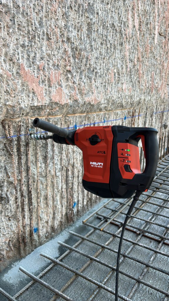 Perforación de hormigón - Perforación a rotopercursión